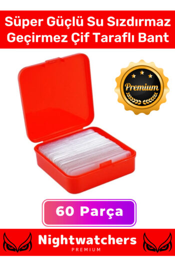 Deluxe Süper Güçlü Yapışkan Kolay Çıkarılabilir Çok Amaçlı 60 Parça Çift Taraflı Şeffaf Bant 1 Adet