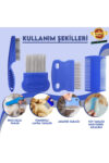 Kedi Köpek Bit Pire Tarak Temizleme Bakım Seti 4 Lü