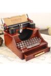 Nostaljik Daktilo Müzik Kutusu Kurmalı Retro Antika Tasarım Dekoratif Hediyelik Özel Koleksiyon Ürün