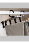 Pantolon Askısı Etek Şal Havlu Sihirli Pantalon Askısı Dolap Içi Ergonomik 5li Askı Aparatı